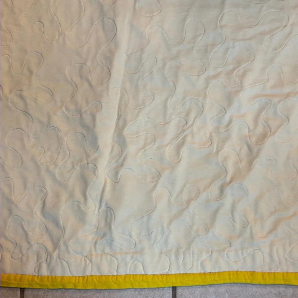 Colorful Flying Airplane Corduroy Quilt